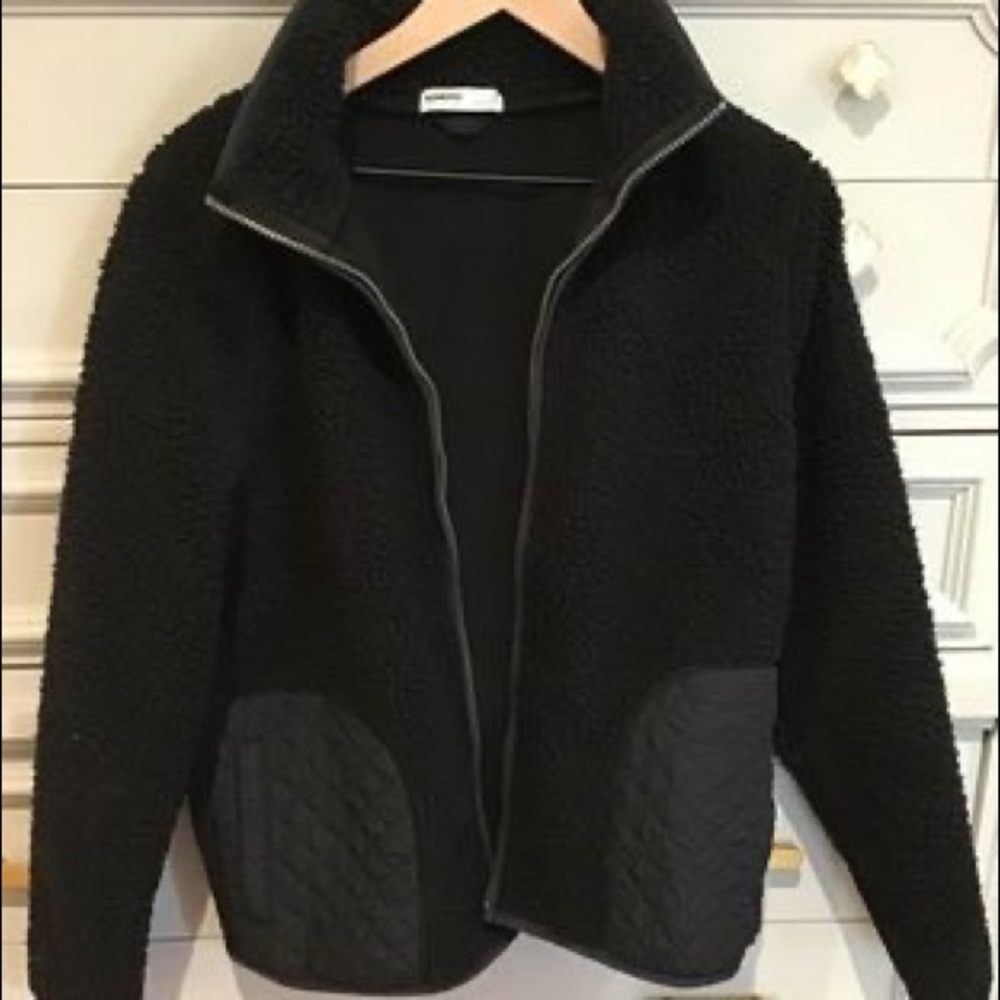Black zip up jacket